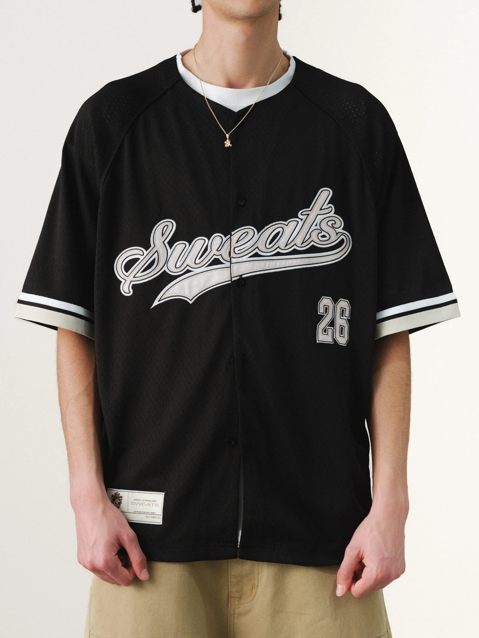 BASEBALL JERSEY - BLACK - Image 4