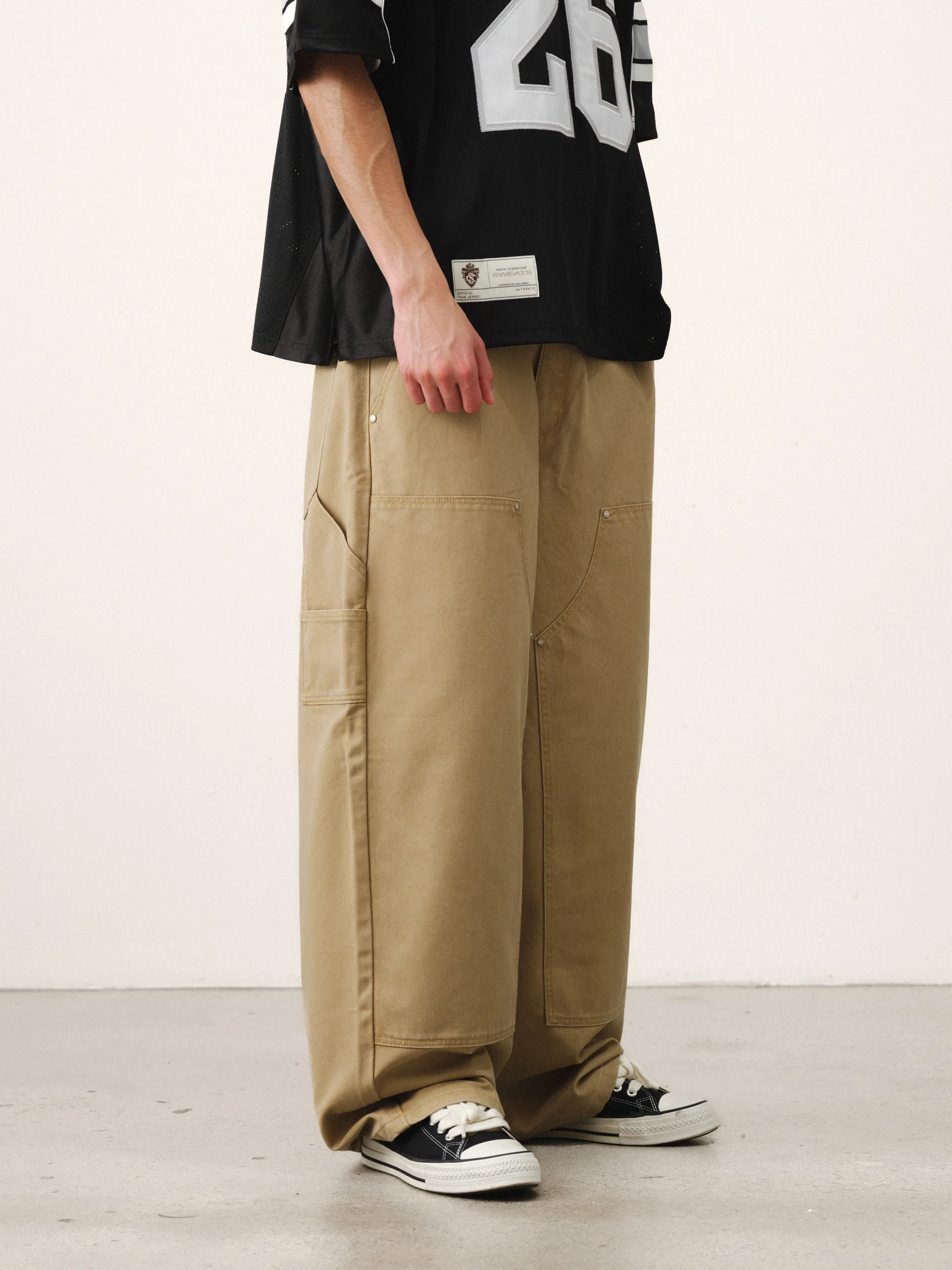 DOUBLE KNEE PANT - SAND - Image 4
