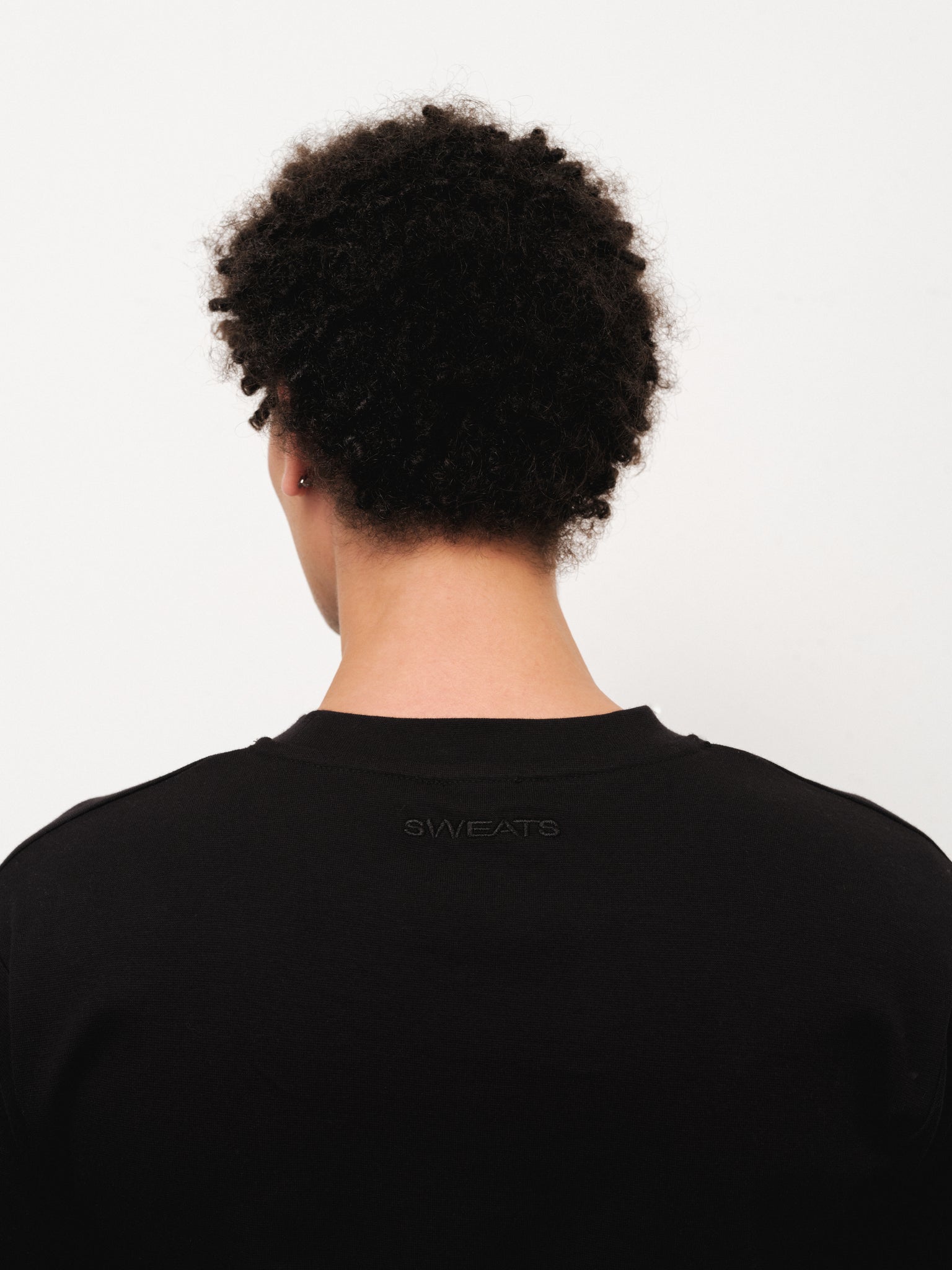 FITTED T-SHIRT - BLACK - Image 4