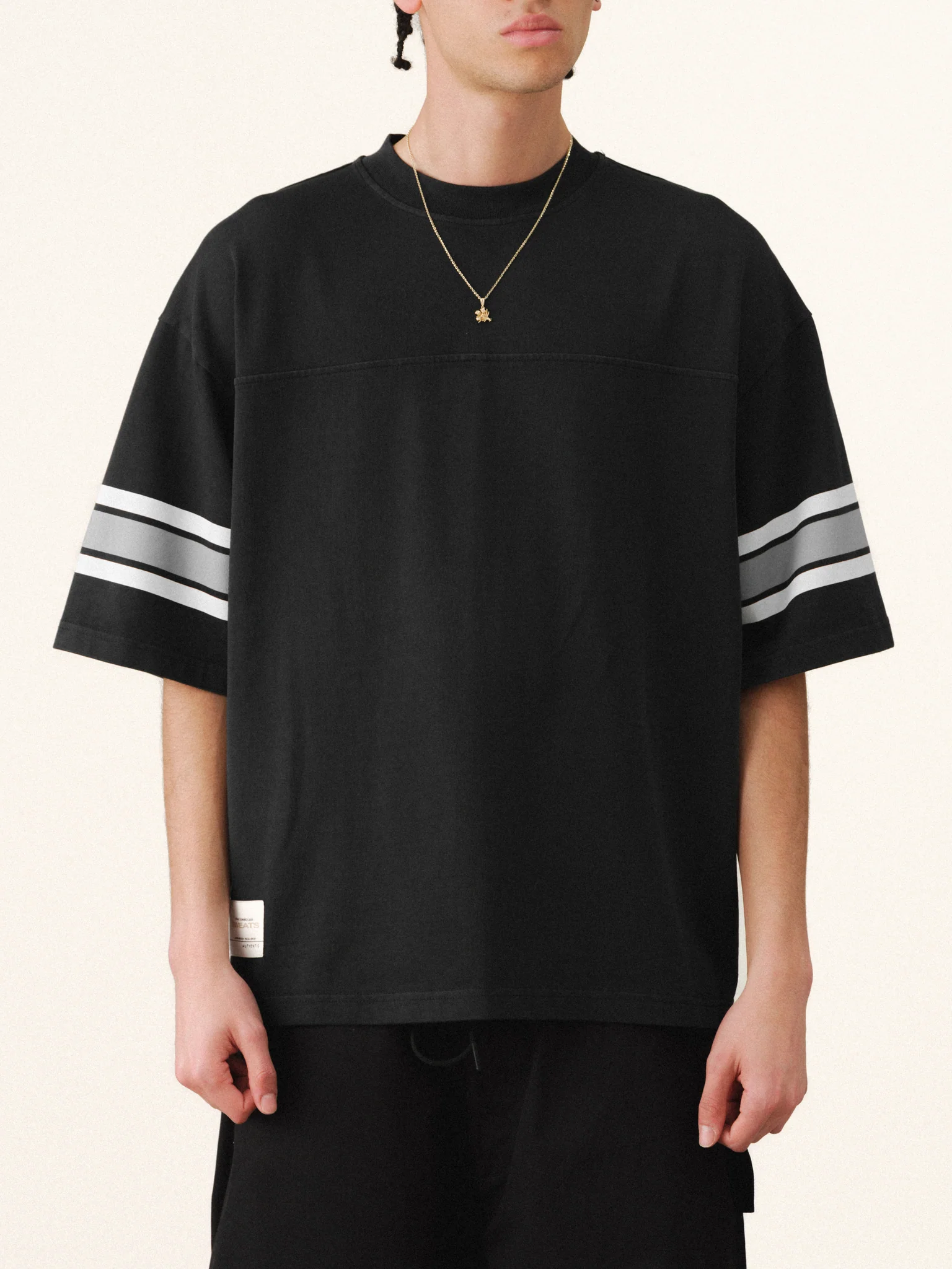 JERSEY SS T-SHIRT - WASHED BLACK - Image 4