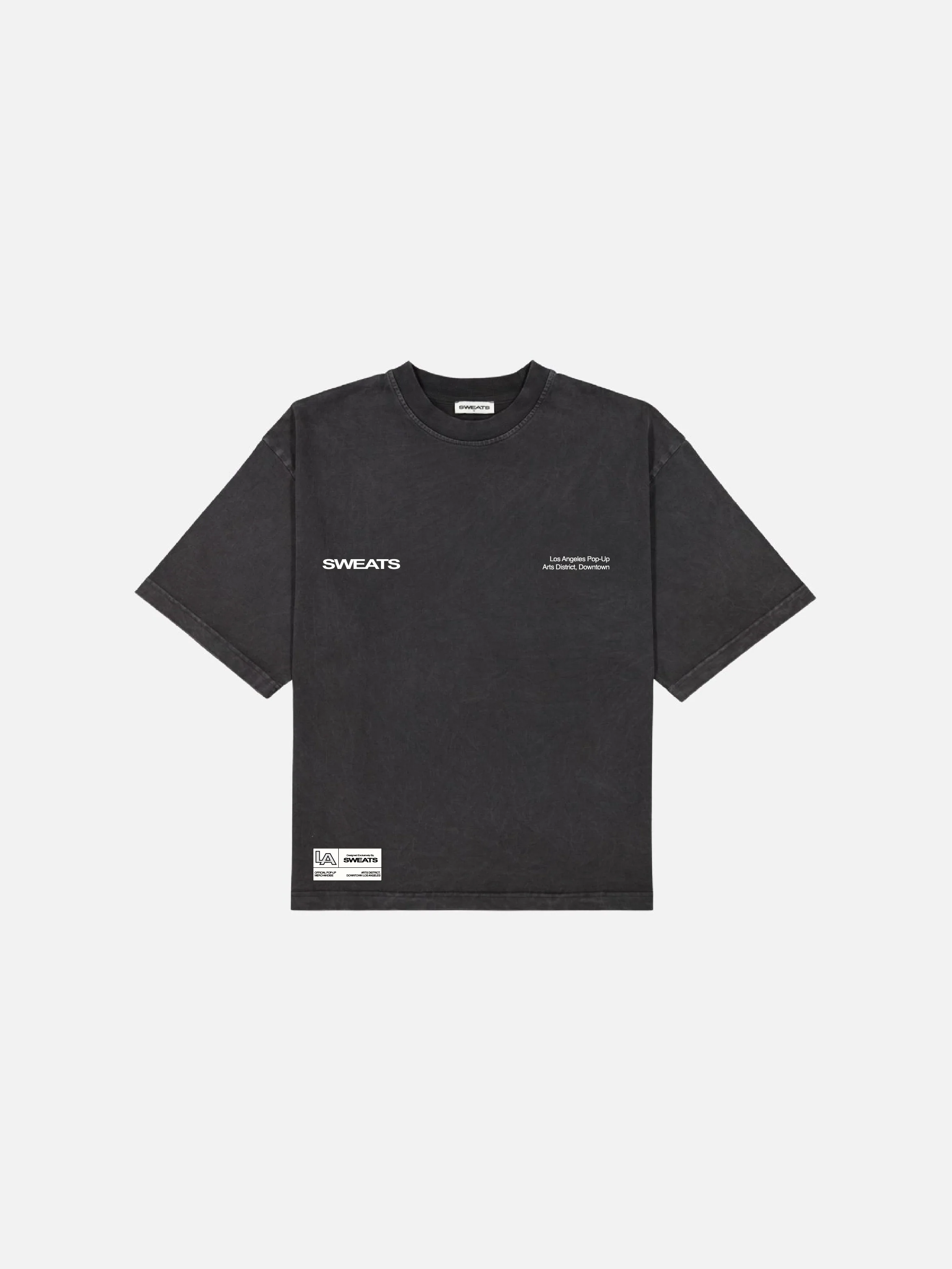 LA POPUP TEE - WASHED BLACK