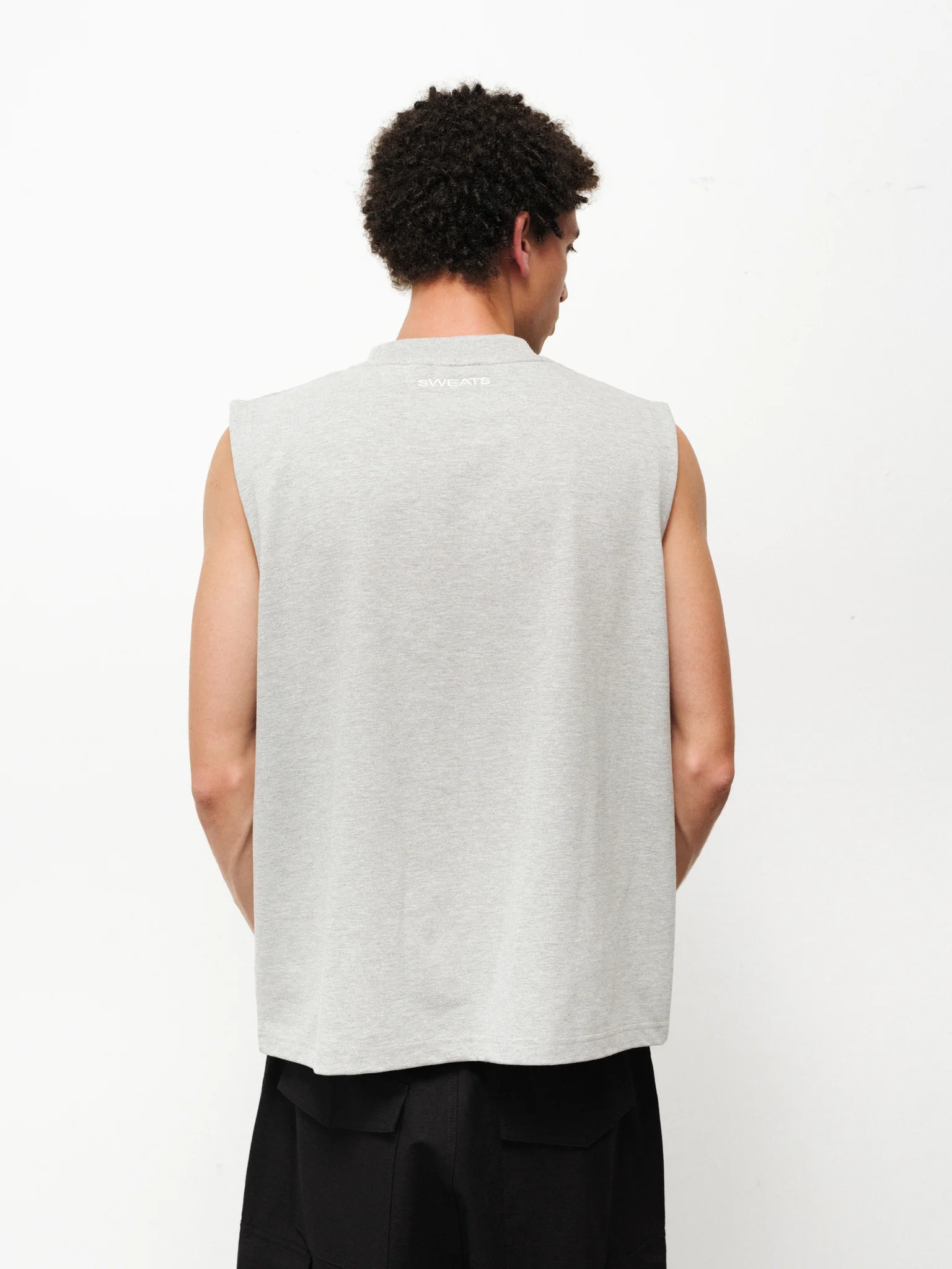 MUSCLE TEE - GREY MELANGE - Image 4