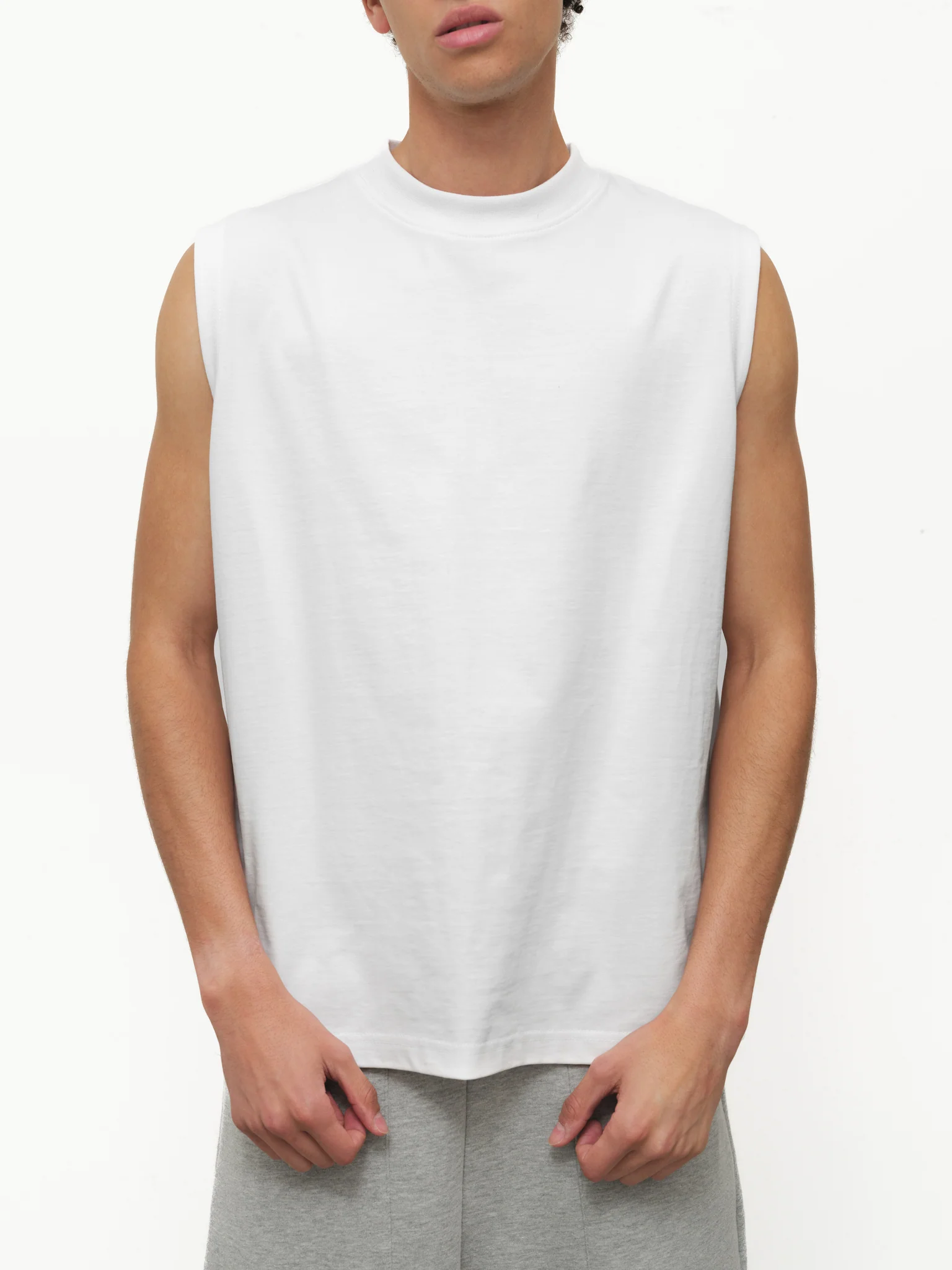 MUSCLE TEE - WHITE - Image 3