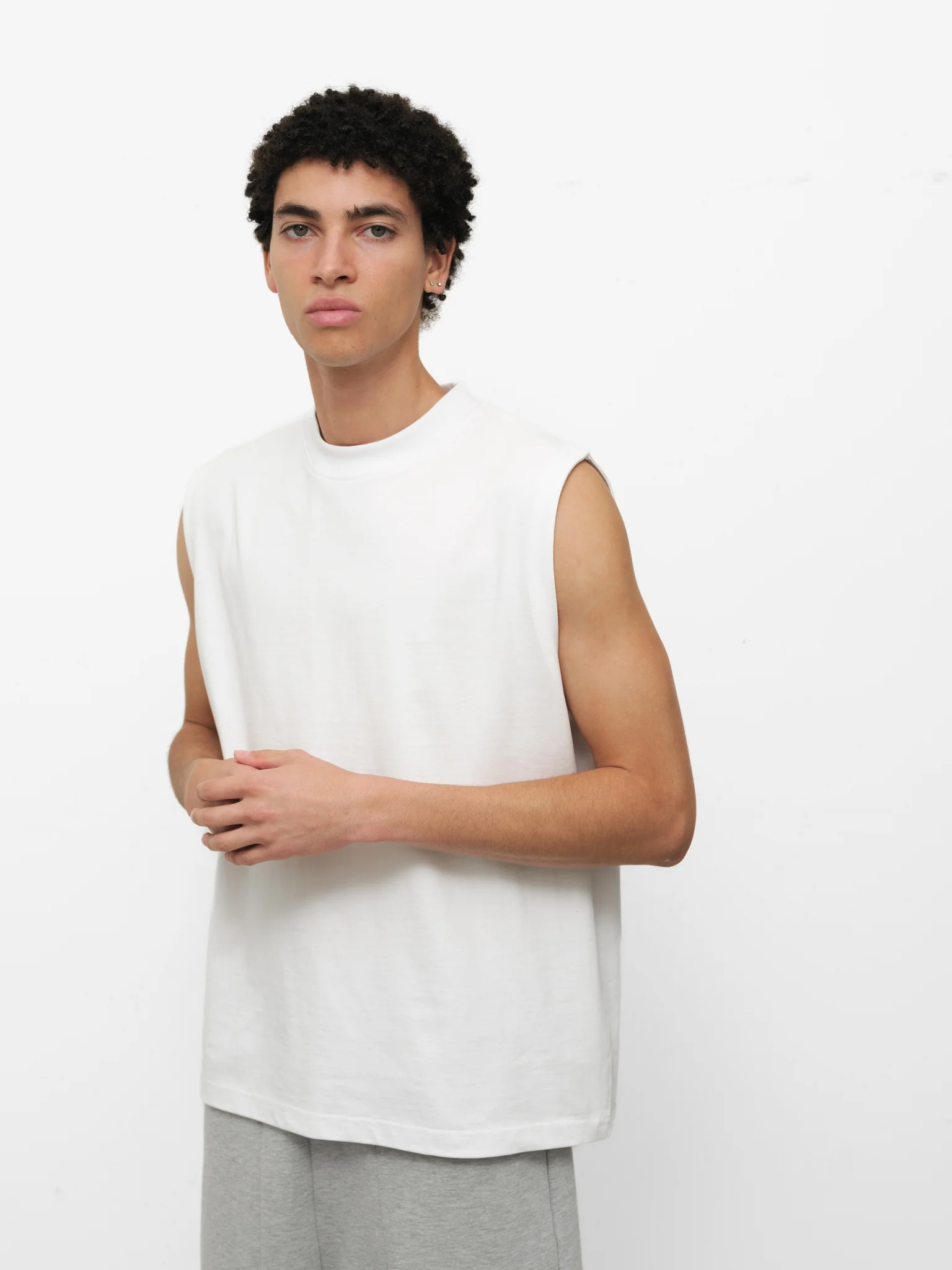 MUSCLE TEE - WHITE - Image 4