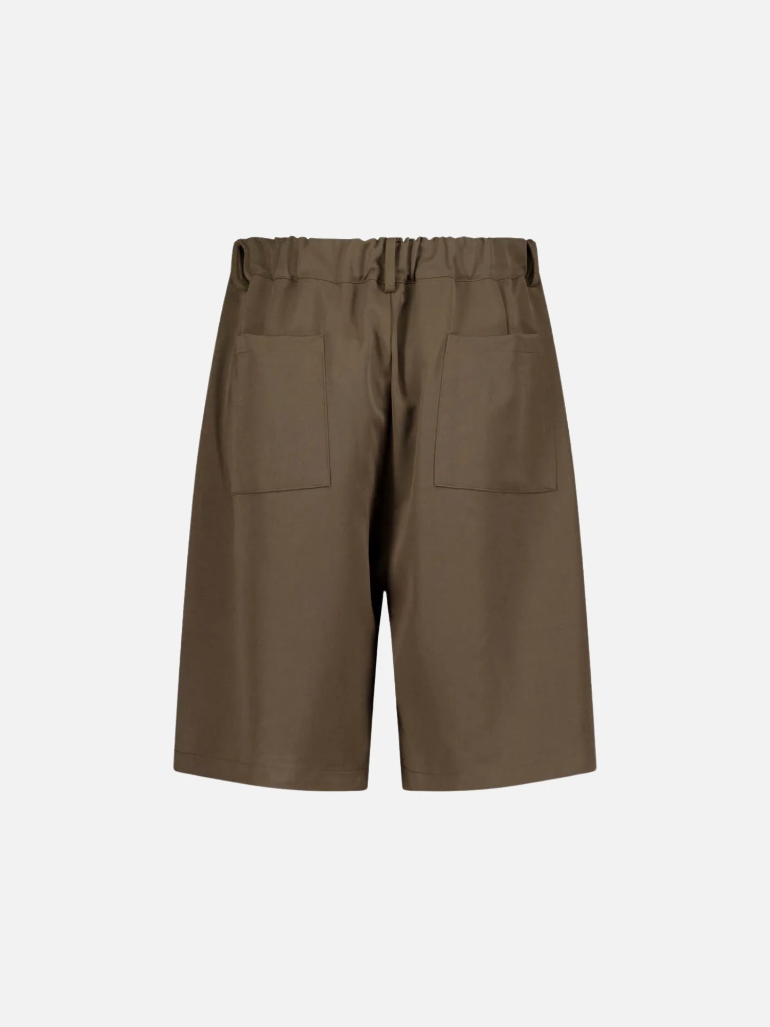 PLEATED SHORTS - BROWN - Image 6