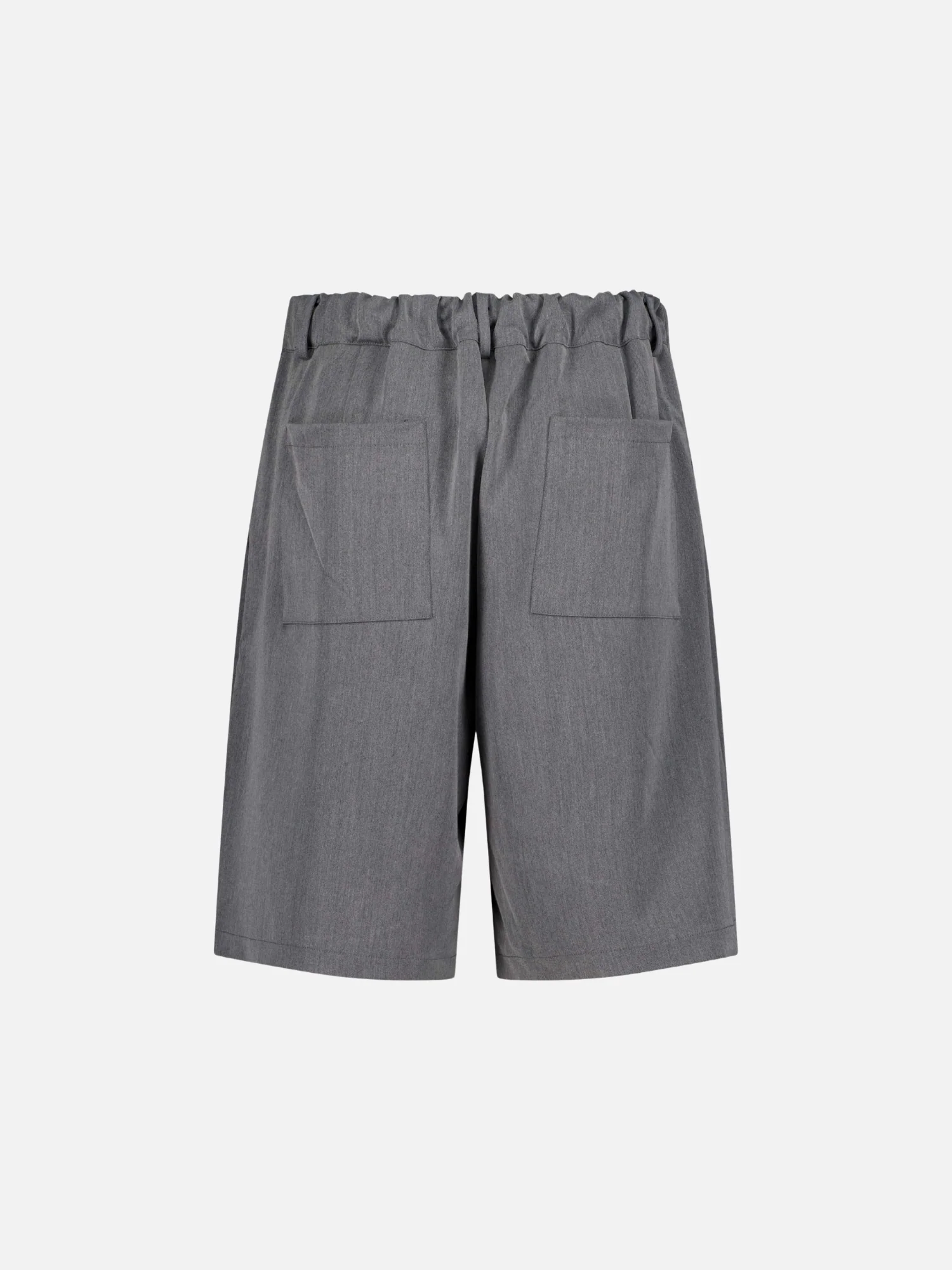 PLEATED SHORTS - GREY - Image 6