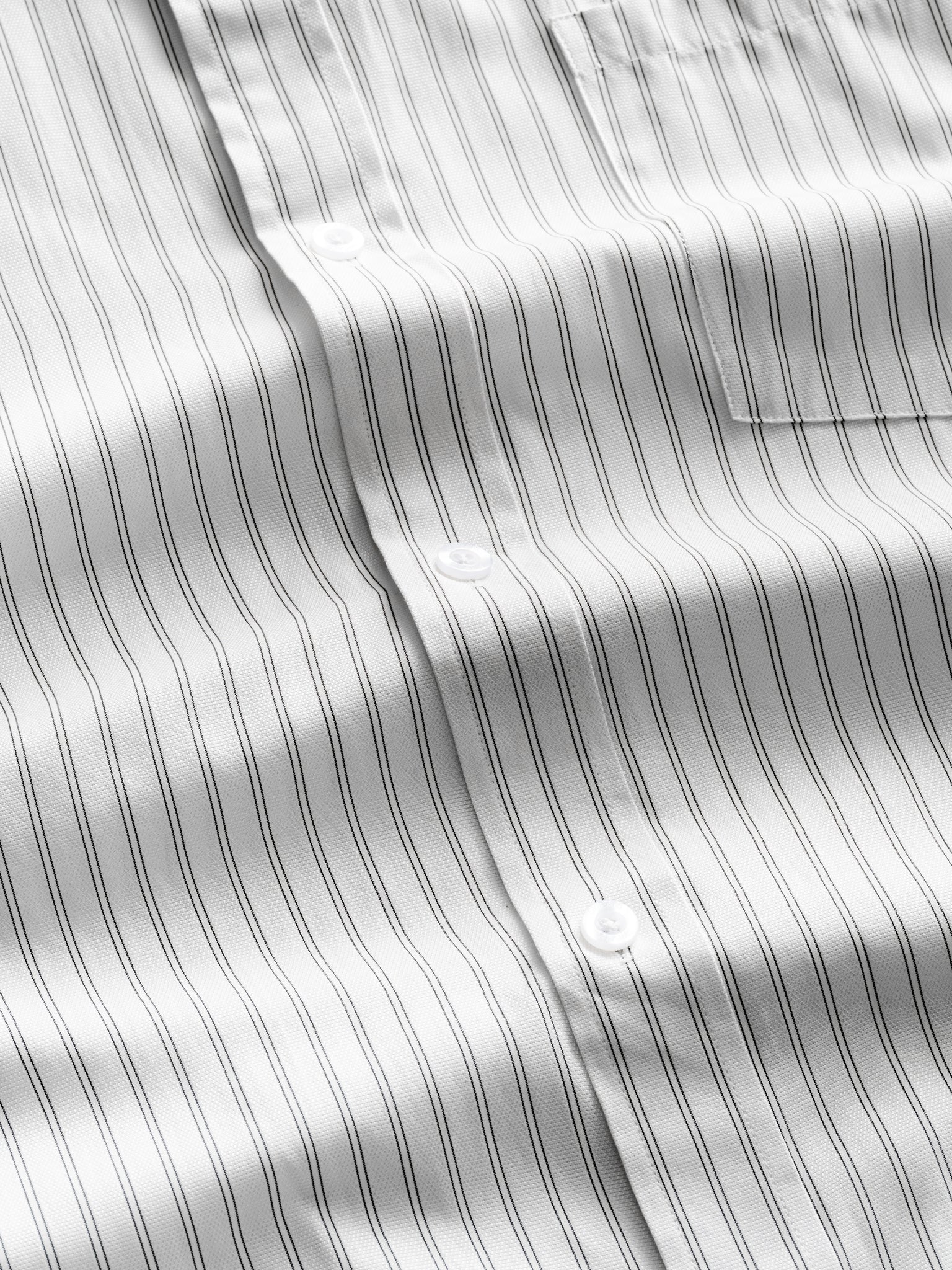 STRIPED BUTTON UP - WHITE - Image 3