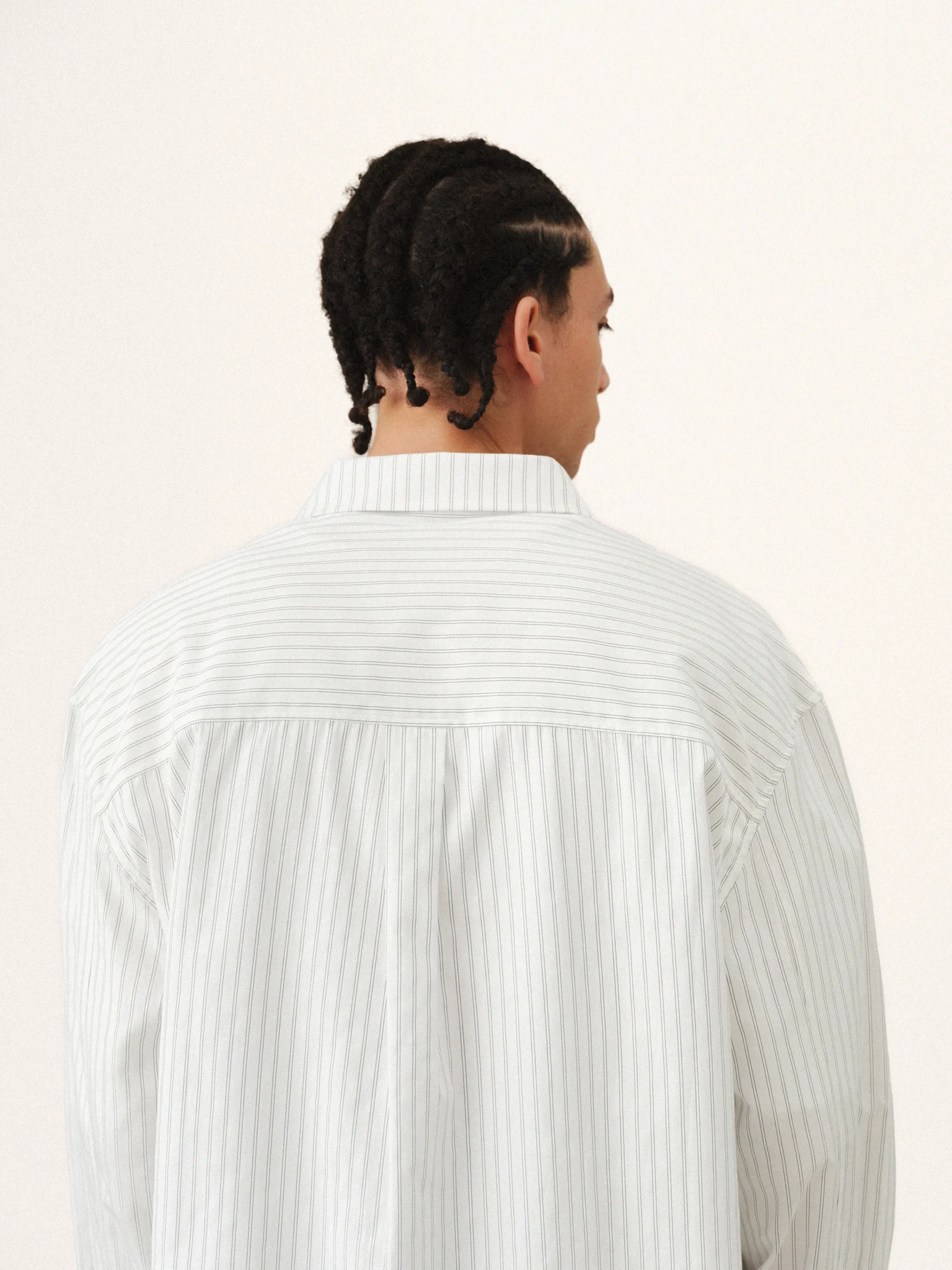 STRIPED BUTTON UP - WHITE - Image 9