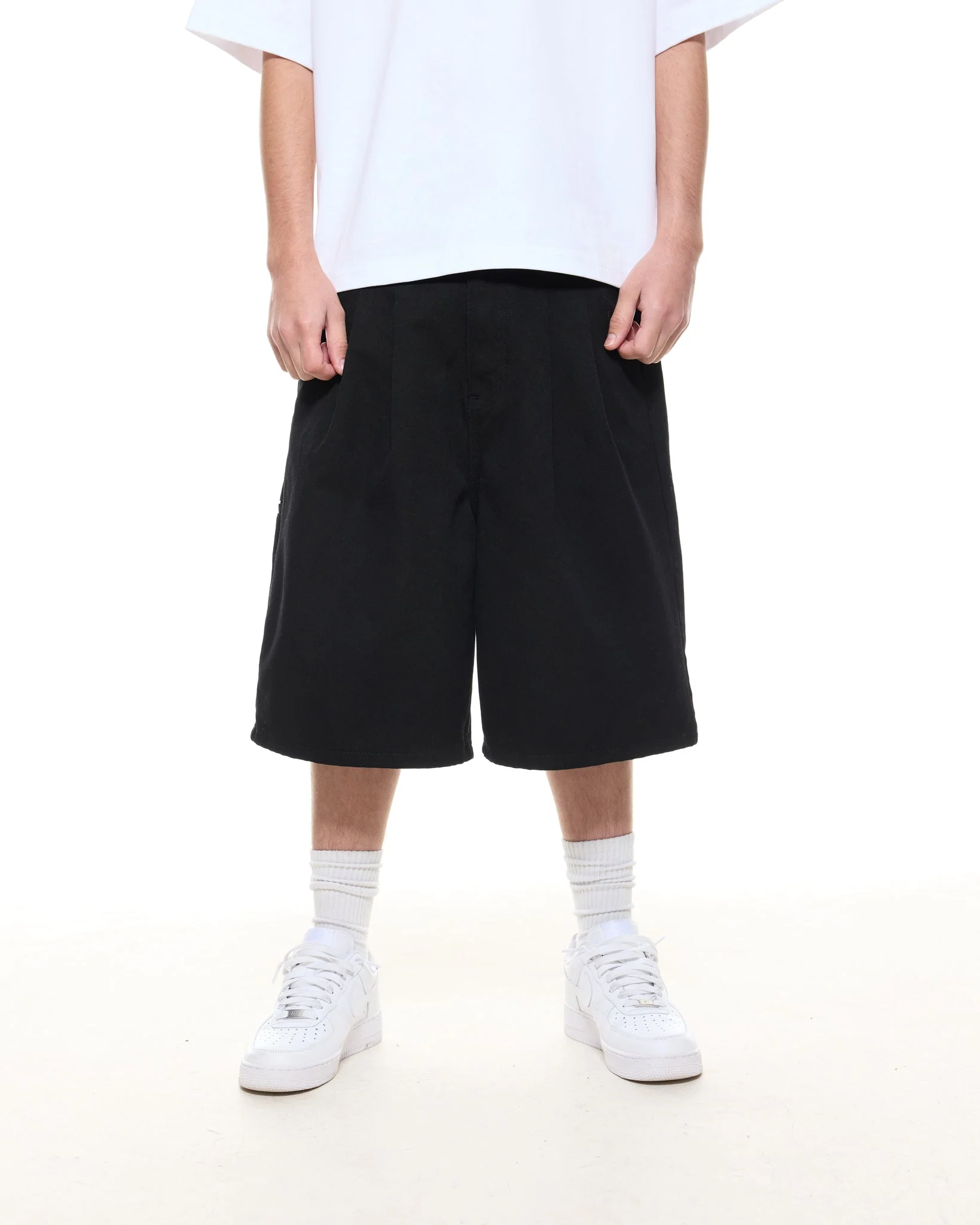 WORKWEAR SHORTS - BLACK - Image 2